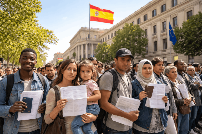 Solicitantes de asilo en España: Pueden acogerse a la Regularización masiva de extranjeros. Abril -Junio 2026
