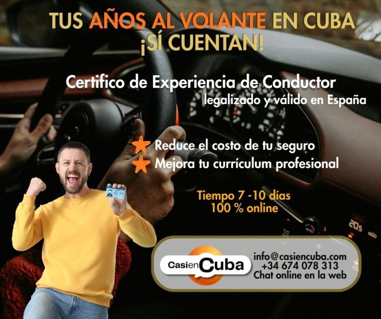 ¿Llegaste de Cuba a España… y tienes licencia cubana?