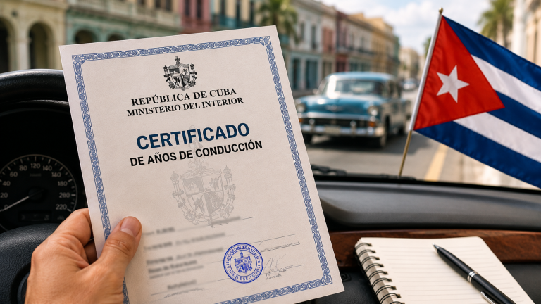 Certificado de Años de Conducción de Cuba: Cómo Acreditar tu Experiencia al Volante en España