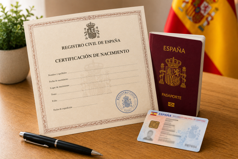 Obtención de Certificación de Nacimiento Española para DNI